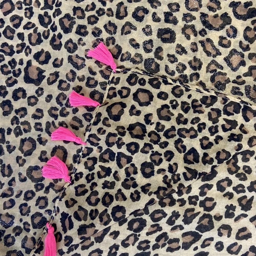 The Children’s Place sparkly leopard print scarf girls OS Barbie girlhoodcore